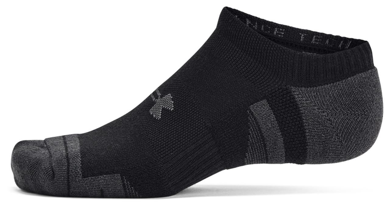 Under Armour Perf Tech 6 Pack No Show Socks Image 2 of 4. Tap to open photo gallery.
