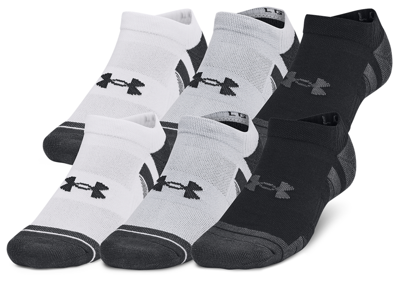Under Armour Perf Tech 6 Pack No Show Socks Image 1 of 4. Tap to open photo gallery.