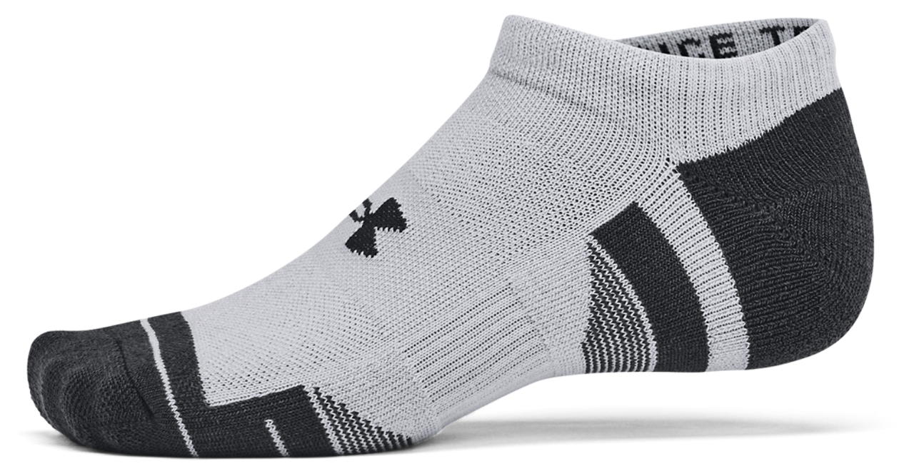 Under Armour Perf Tech 6 Pack No Show Socks Image 4 of 4. Tap to open photo gallery.