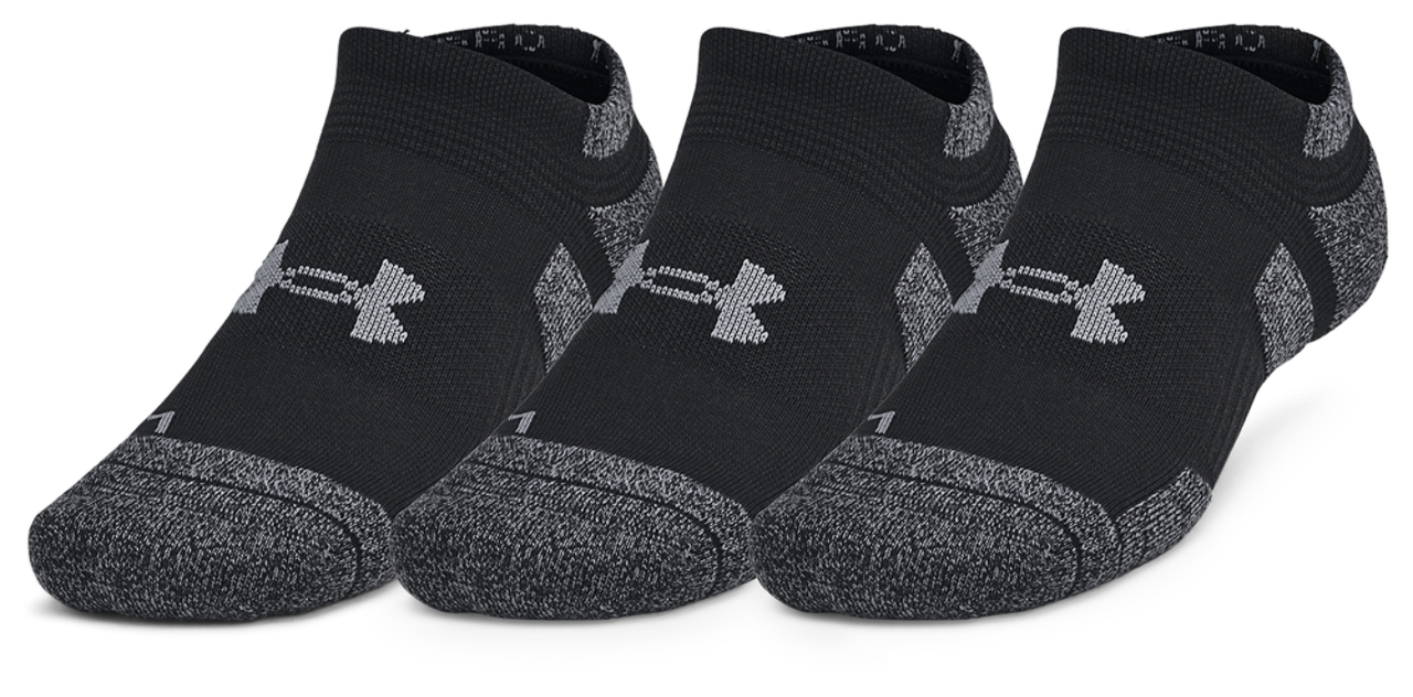 Under Armour Perf Tech Pro 3pk No Show Image 1 of 4. Tap to open photo gallery.