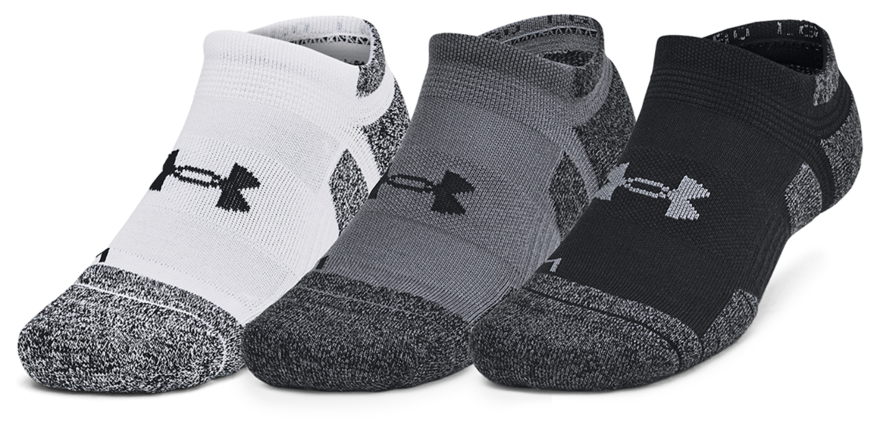 Under Armour Perf Tech Pro 3pk No Show Image 1 of 4. Tap to open photo gallery.