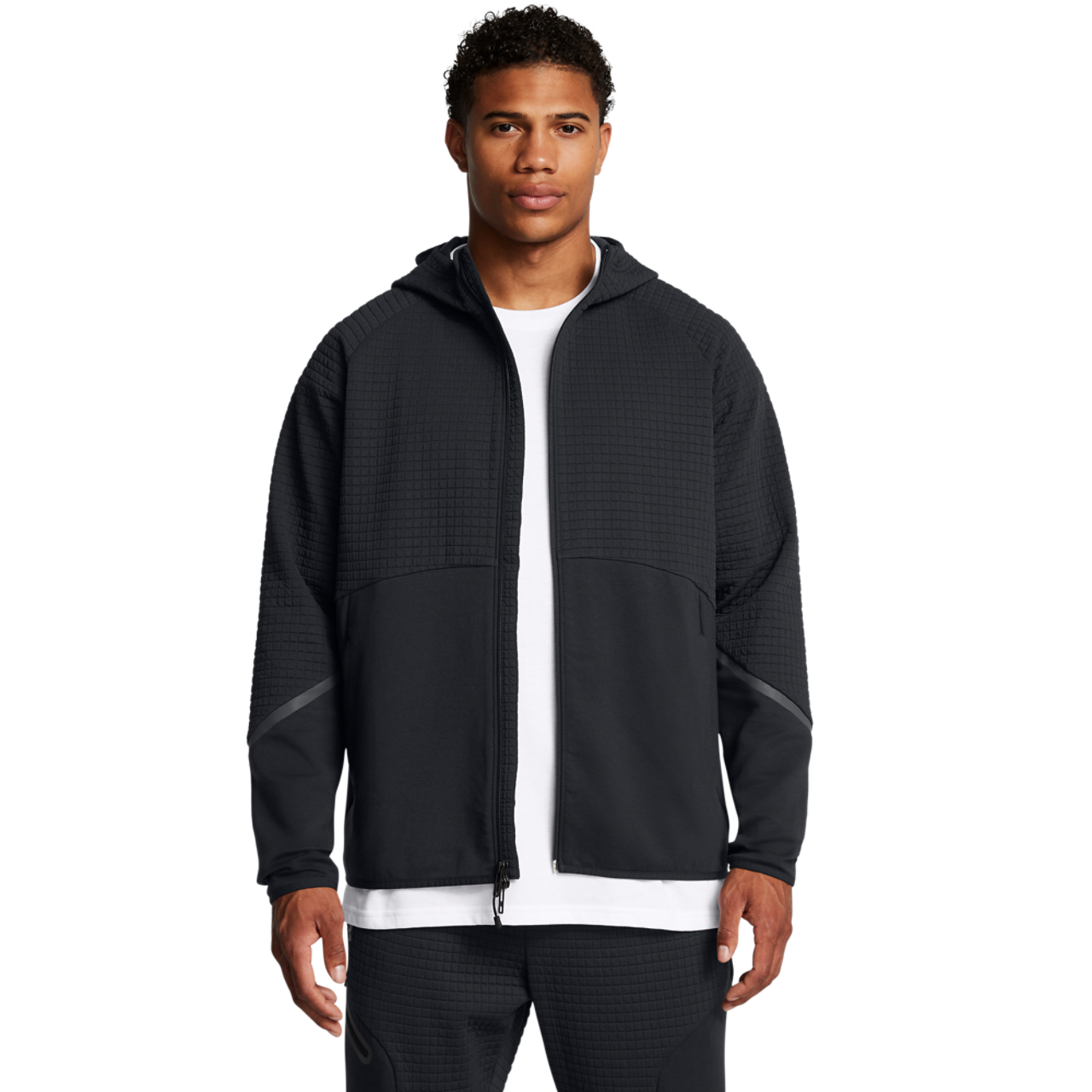 Under Armour Unstoppable Fleece Grid Full-Zip Image 1 of 4. Tap to open photo gallery.