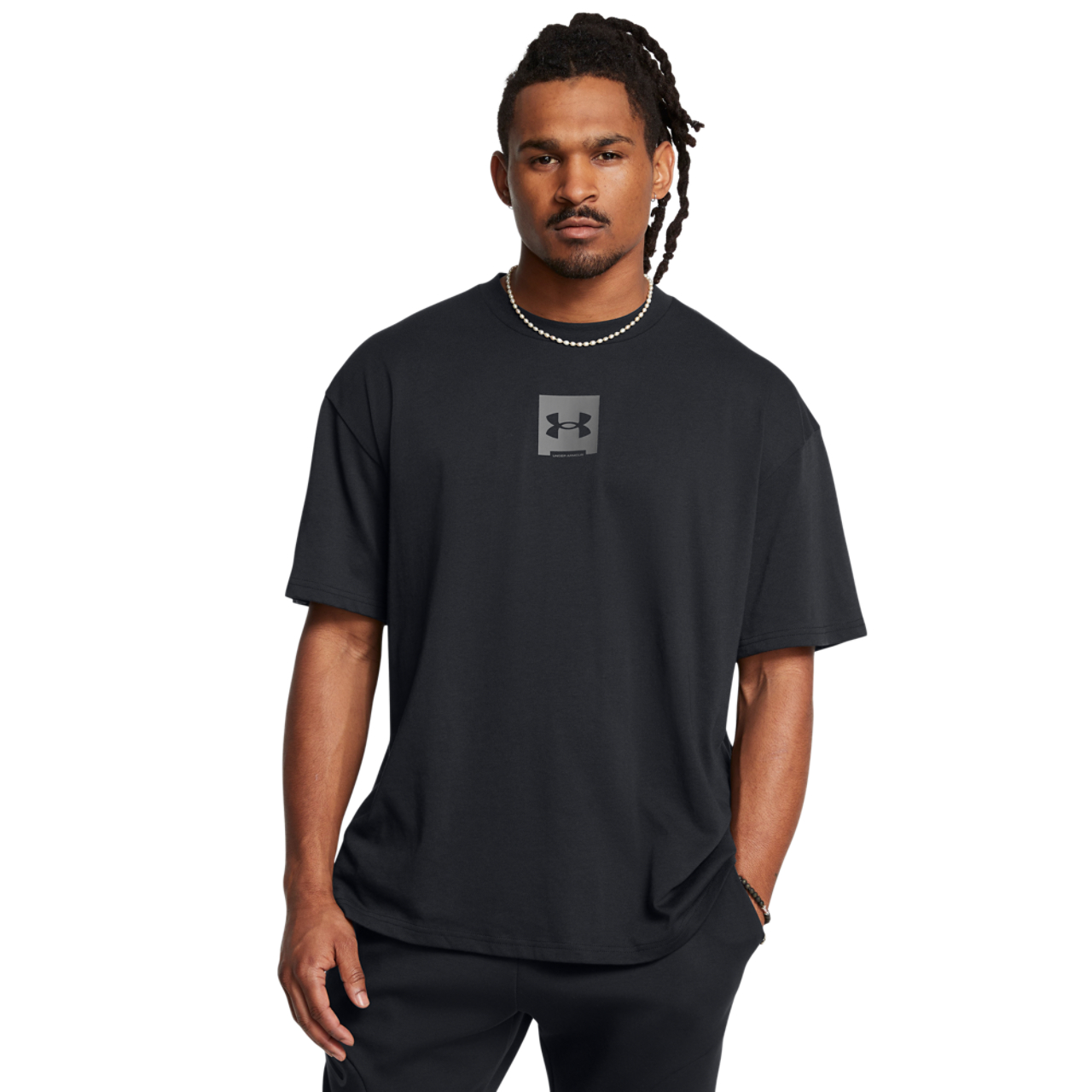 Under Armour Heavyweight Oversized T-Shirt Image 1 of 4. Tap to open photo gallery.