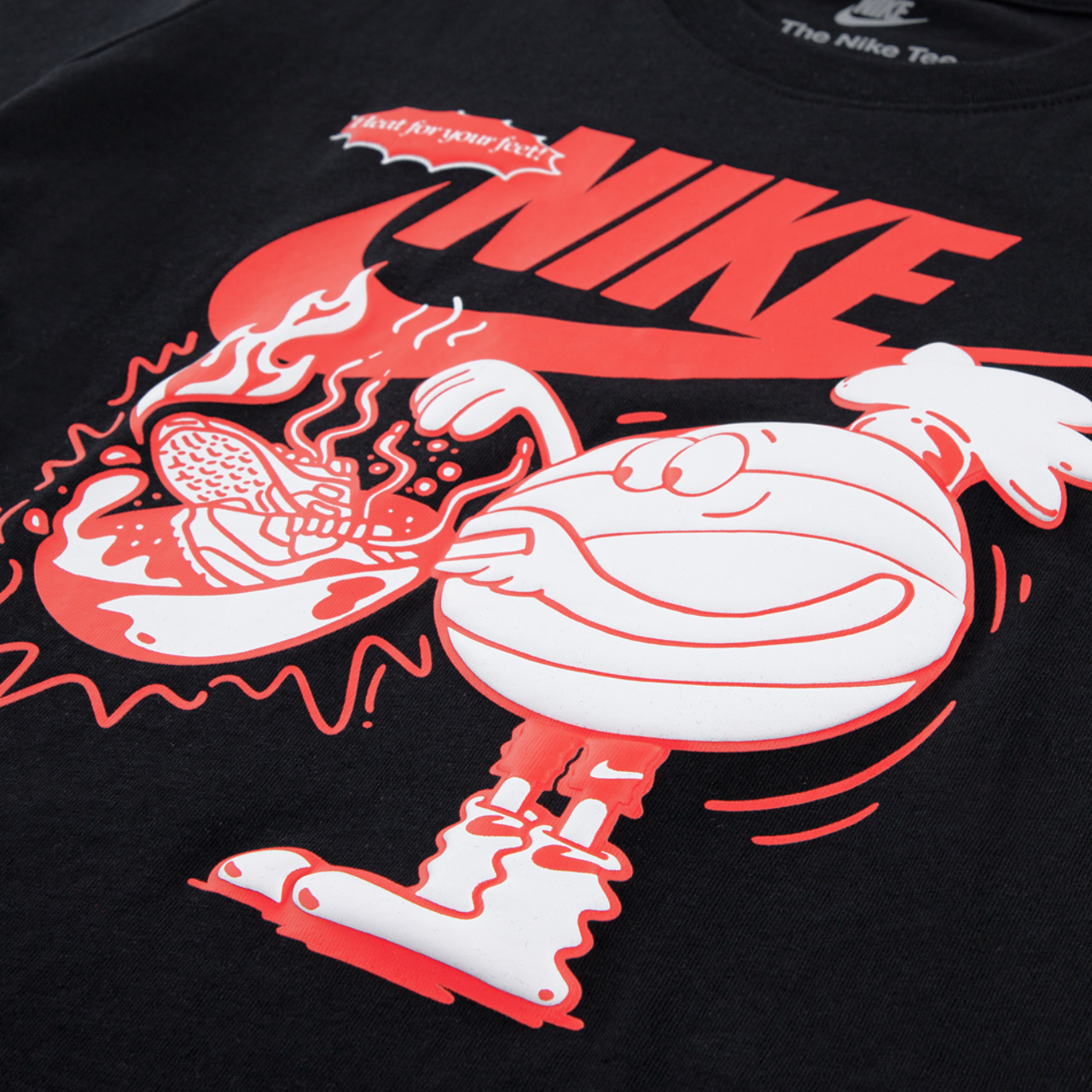 Nike Heat For Your Feet Graphic T-Shirt Image 3 of 3. Tap to open photo gallery.