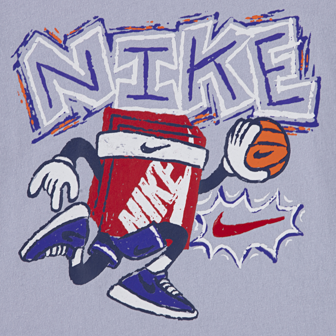 Nike Chalky Boxy Bball T-Shirt Image 3 of 3. Tap to open photo gallery.