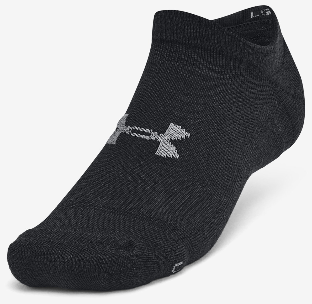 Under Armour Essential Cushion 6 Pack No Show Socks Image 2 of 4. Tap to open photo gallery.