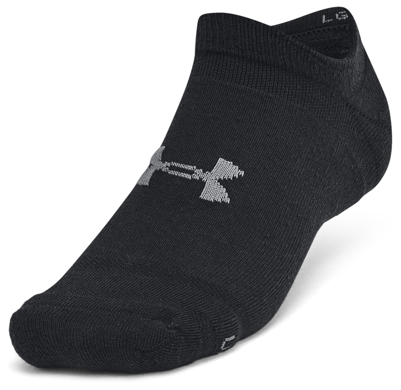 Under Armour Essential Cushion 6 Pack No Show Socks Image 2 of 4. Tap to open photo gallery.