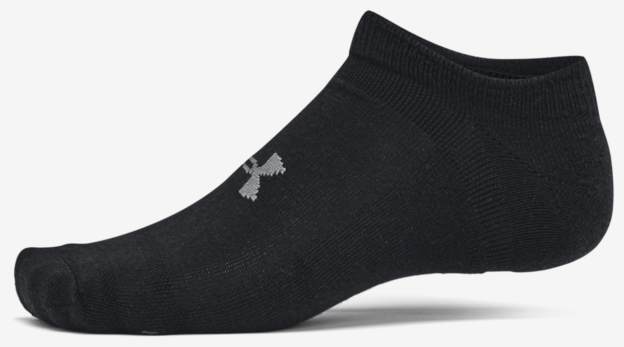 Under Armour Essential Cushion 6 Pack No Show Socks Image 3 of 4. Tap to open photo gallery.