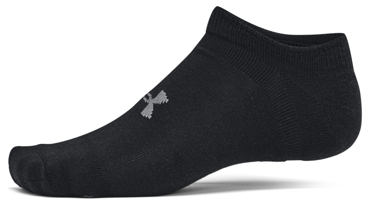 Under Armour Essential Cushion 6 Pack No Show Socks Image 3 of 4. Tap to open photo gallery.