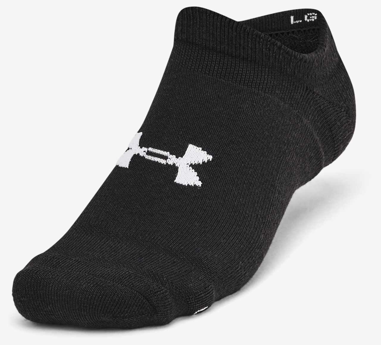 Under Armour Essential Cushion 6 Pack No Show Socks Image 2 of 4. Tap to open photo gallery.