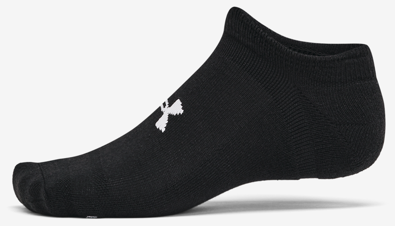 Under Armour Essential Cushion 6 Pack No Show Socks Image 3 of 4. Tap to open photo gallery.