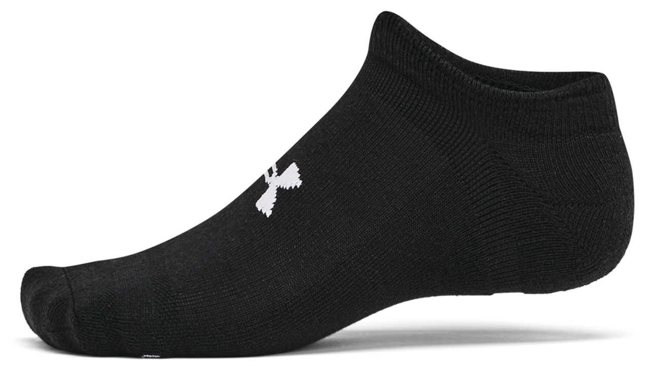 Under Armour Essential Cushion 6 Pack No Show Socks Image 3 of 4. Tap to open photo gallery.