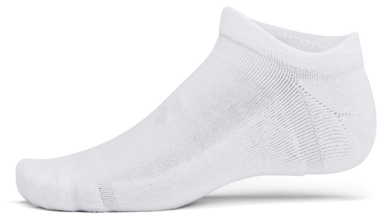 Under Armour Essential Cushion 6 Pack No Show Socks Image 3 of 4. Tap to open photo gallery.