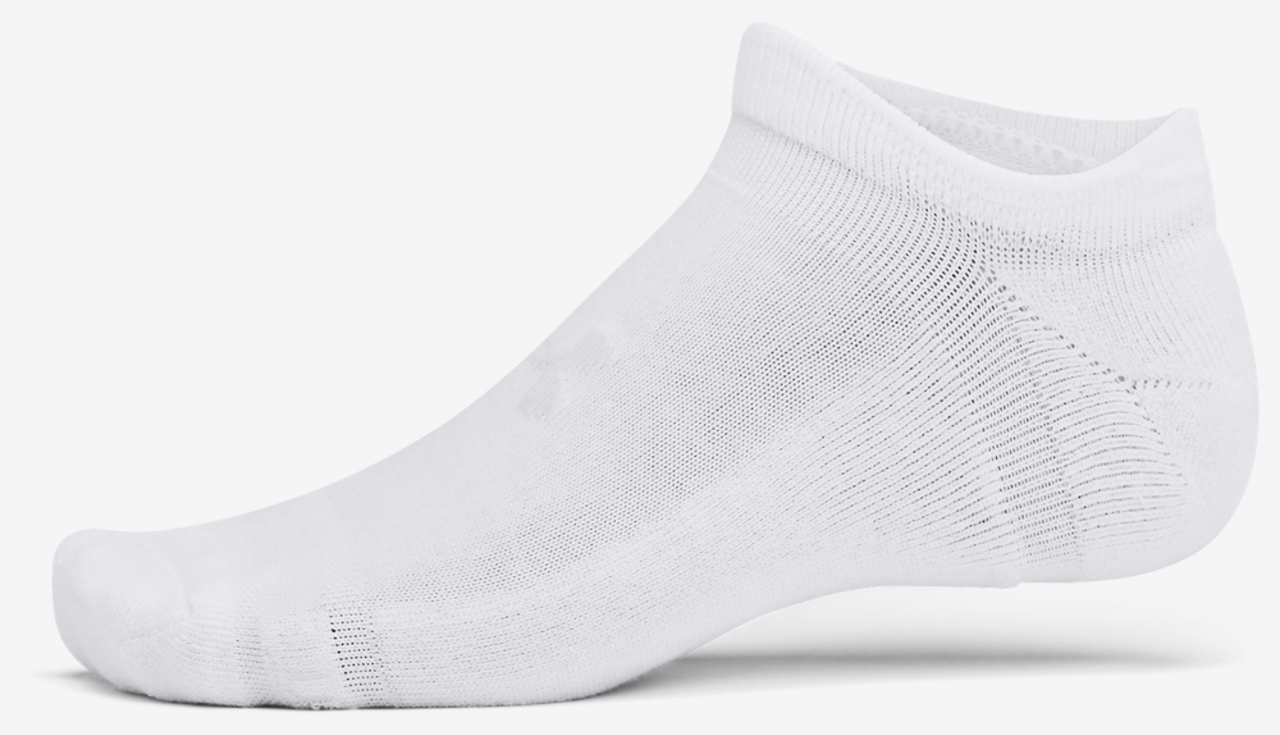 Under Armour Essential Cushion 6 Pack No Show Socks Image 3 of 4. Tap to open photo gallery.