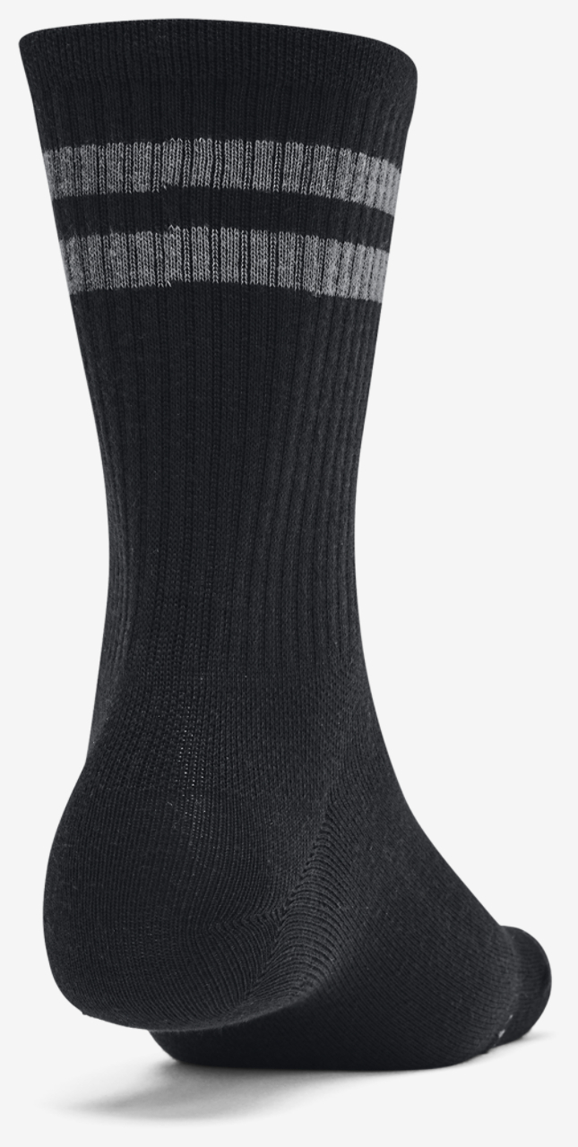 Under Armour Essential 6 Pack Crew Socks Image 3 of 4. Tap to open photo gallery.