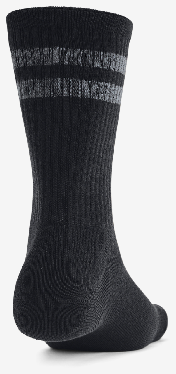 Under Armour Essential 6 Pack Crew Socks Image 3 of 4. Tap to open photo gallery.
