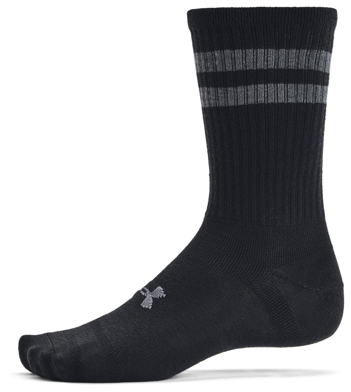 Under Armour Essential 6 Pack Crew Socks Image 4 of 4. Tap to open photo gallery.