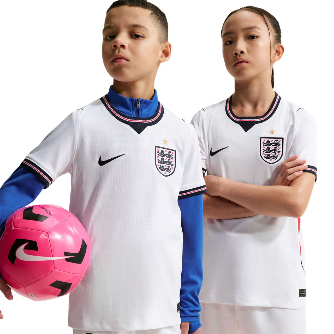 Nike England Dri-Fit Short Sleeve Stadium Home Jersey  Image 1 of 4. Tap to open photo gallery.