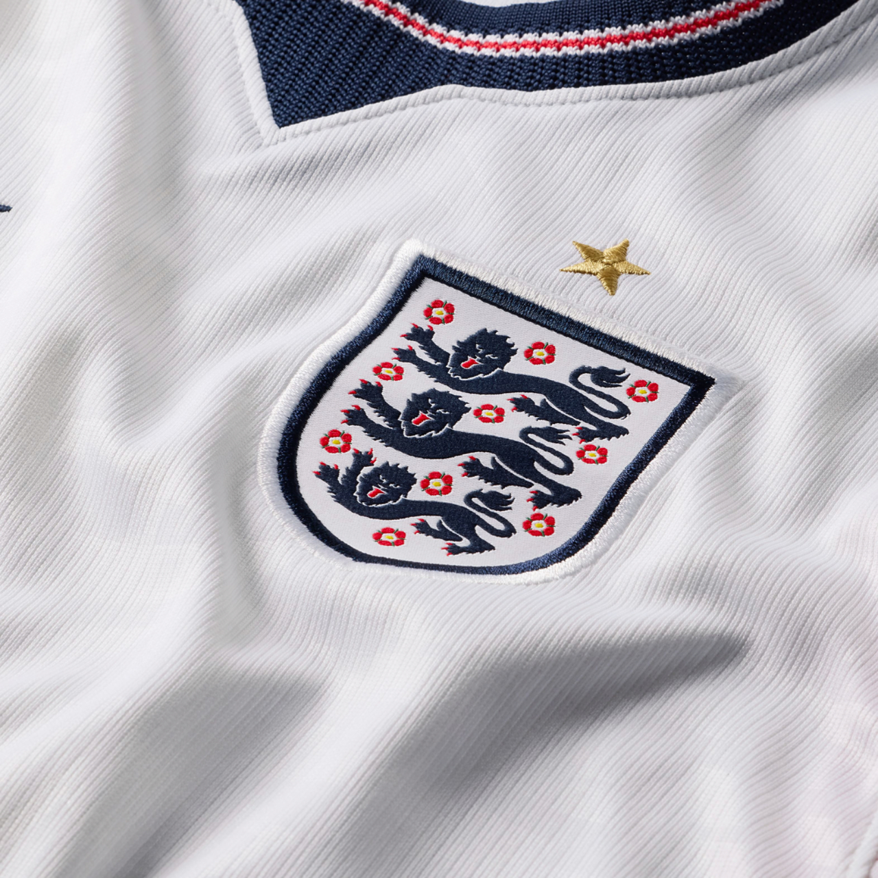 Nike England Dri-Fit Short Sleeve Stadium Home Jersey  Image 4 of 4. Tap to open photo gallery.