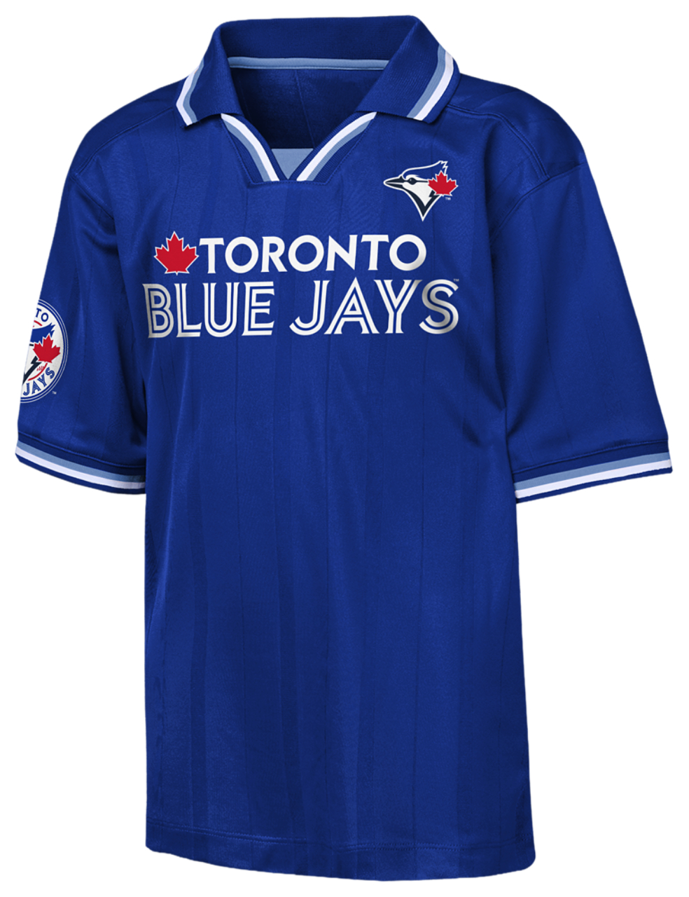 Nike Blue Jays Stadium Fashion Collar T-Shirt  Image 1 of 3. Tap to open photo gallery.