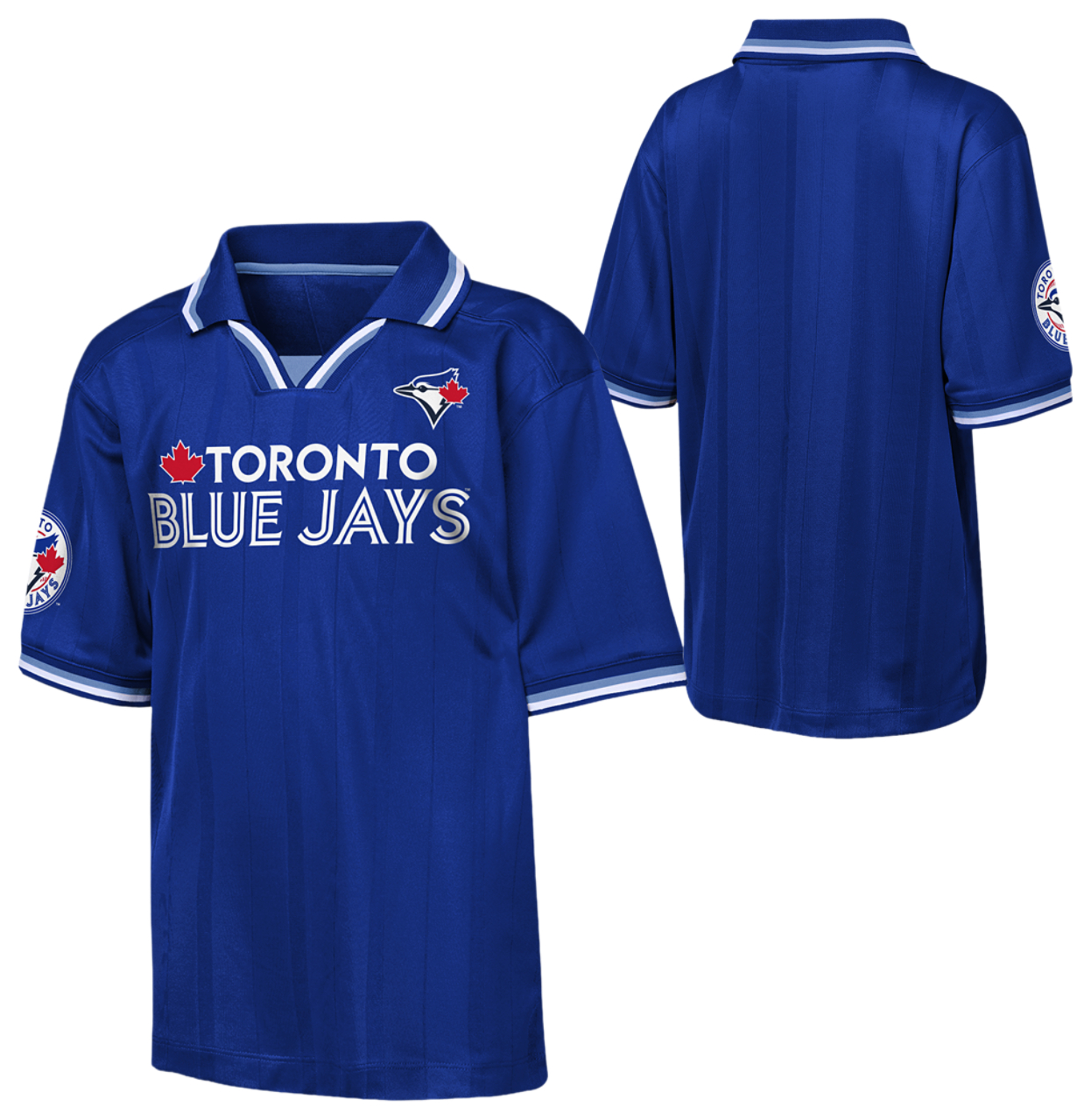 Nike Blue Jays Stadium Fashion Collar T-Shirt  Image 3 of 3. Tap to open photo gallery.