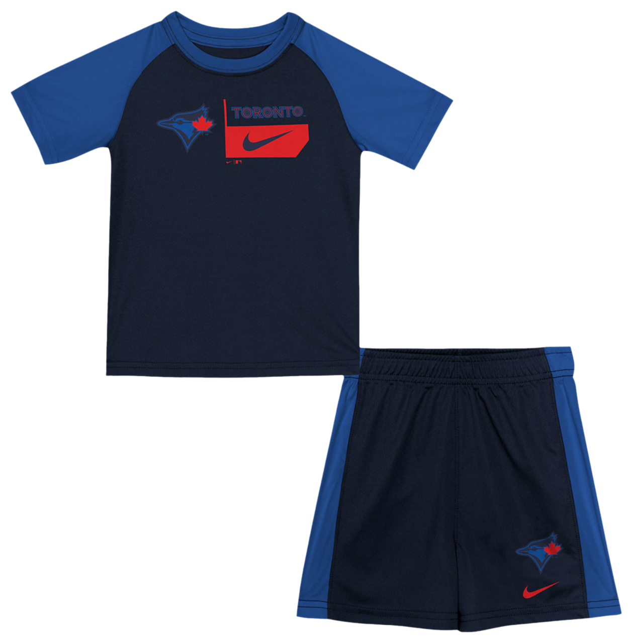 Outerstuff Blue Jays CC 2 Piece T-Shirt & Mesh Shorts Set  Image 1 of 5. Tap to open photo gallery.