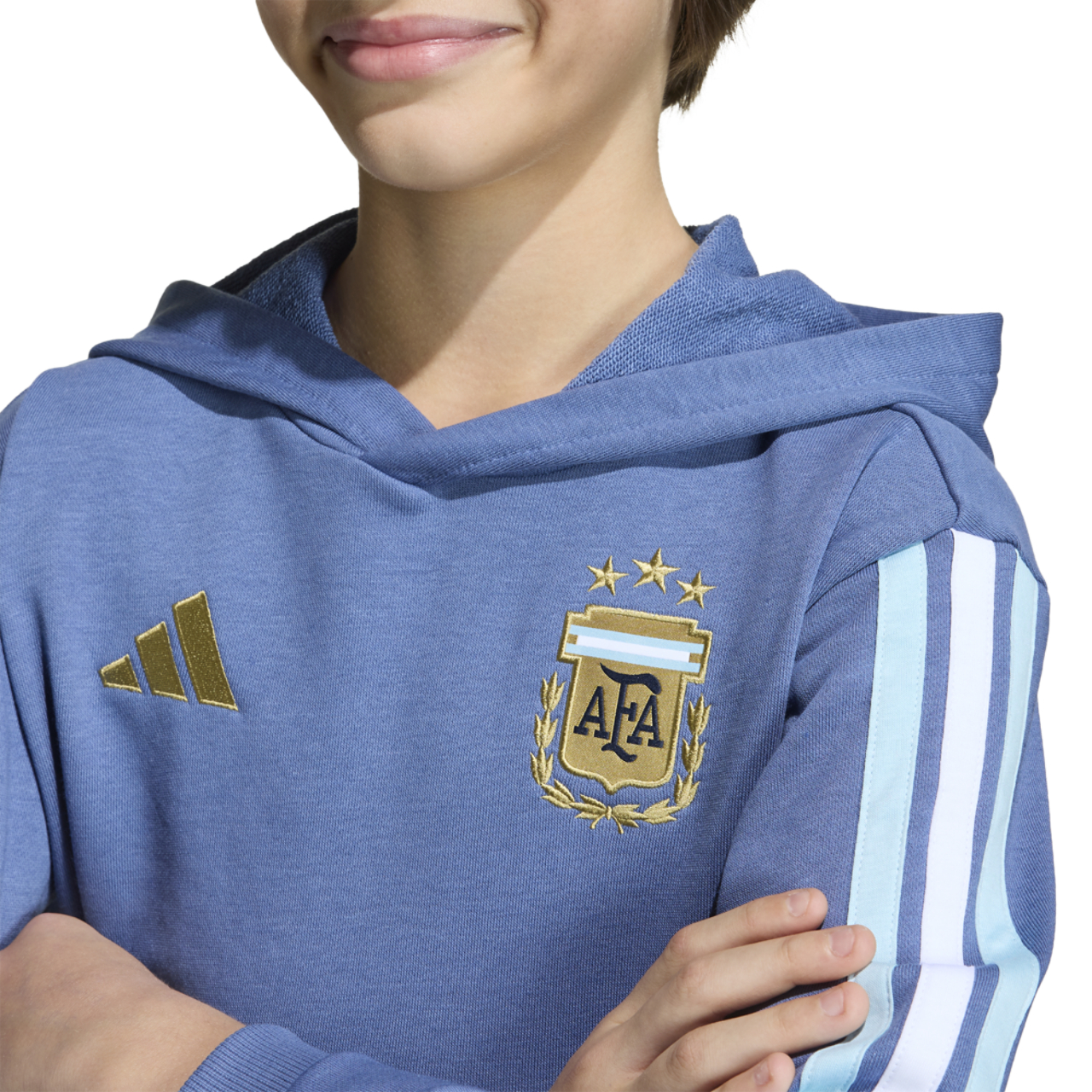 adidas Argentina World Cup Away Hoodie  Image 3 of 7. Tap to open photo gallery.