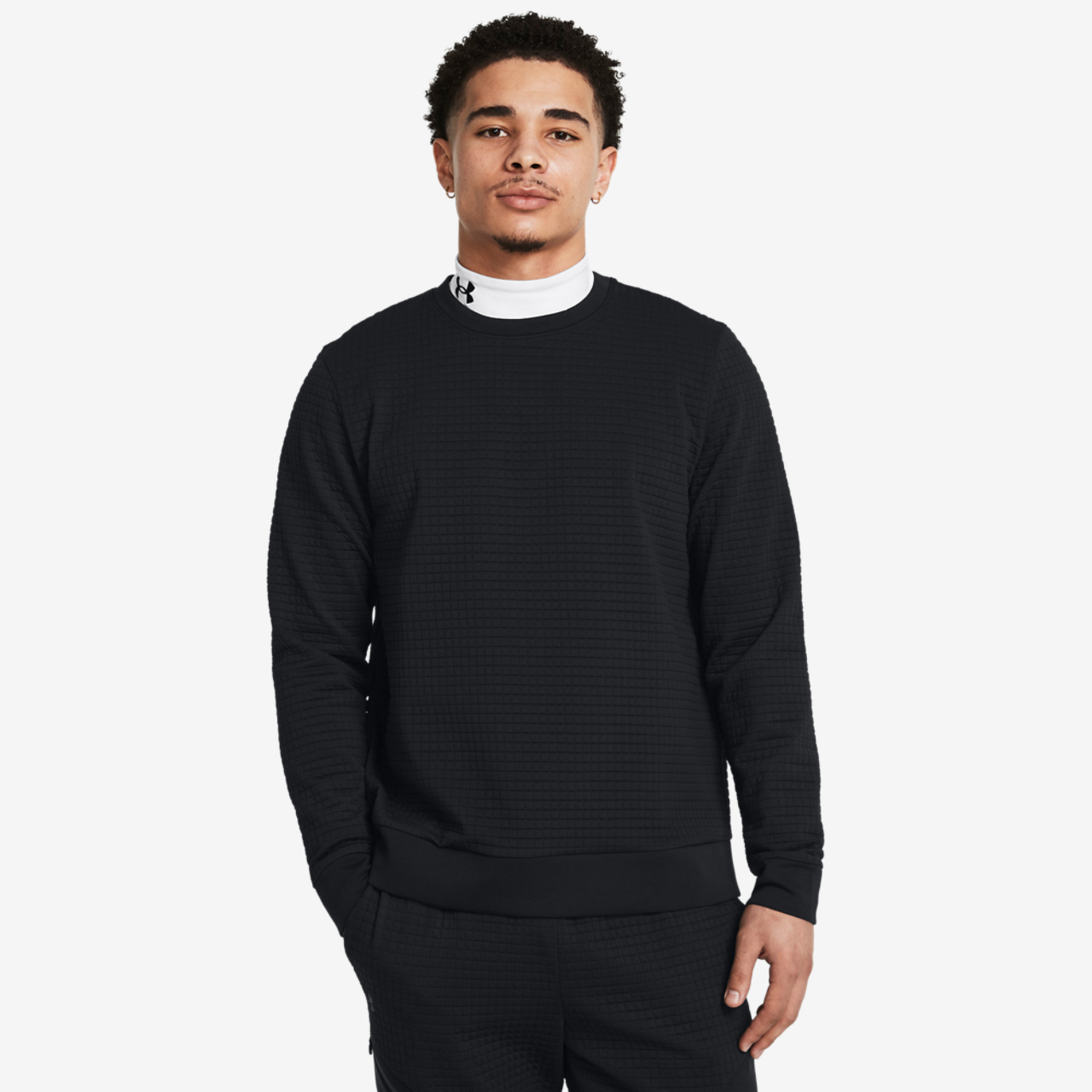 Under Armour Unstoppable Fleece Grid Crew Image 1 of 4. Tap to open photo gallery.