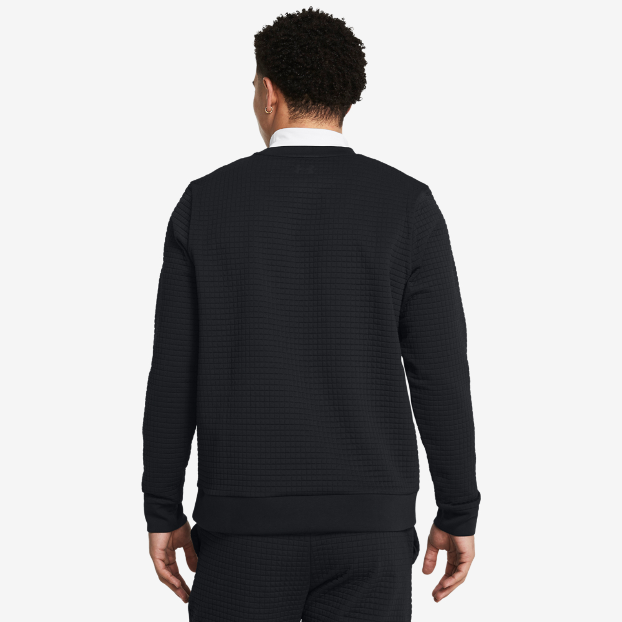 Under Armour Unstoppable Fleece Grid Crew Image 2 of 4. Tap to open photo gallery.