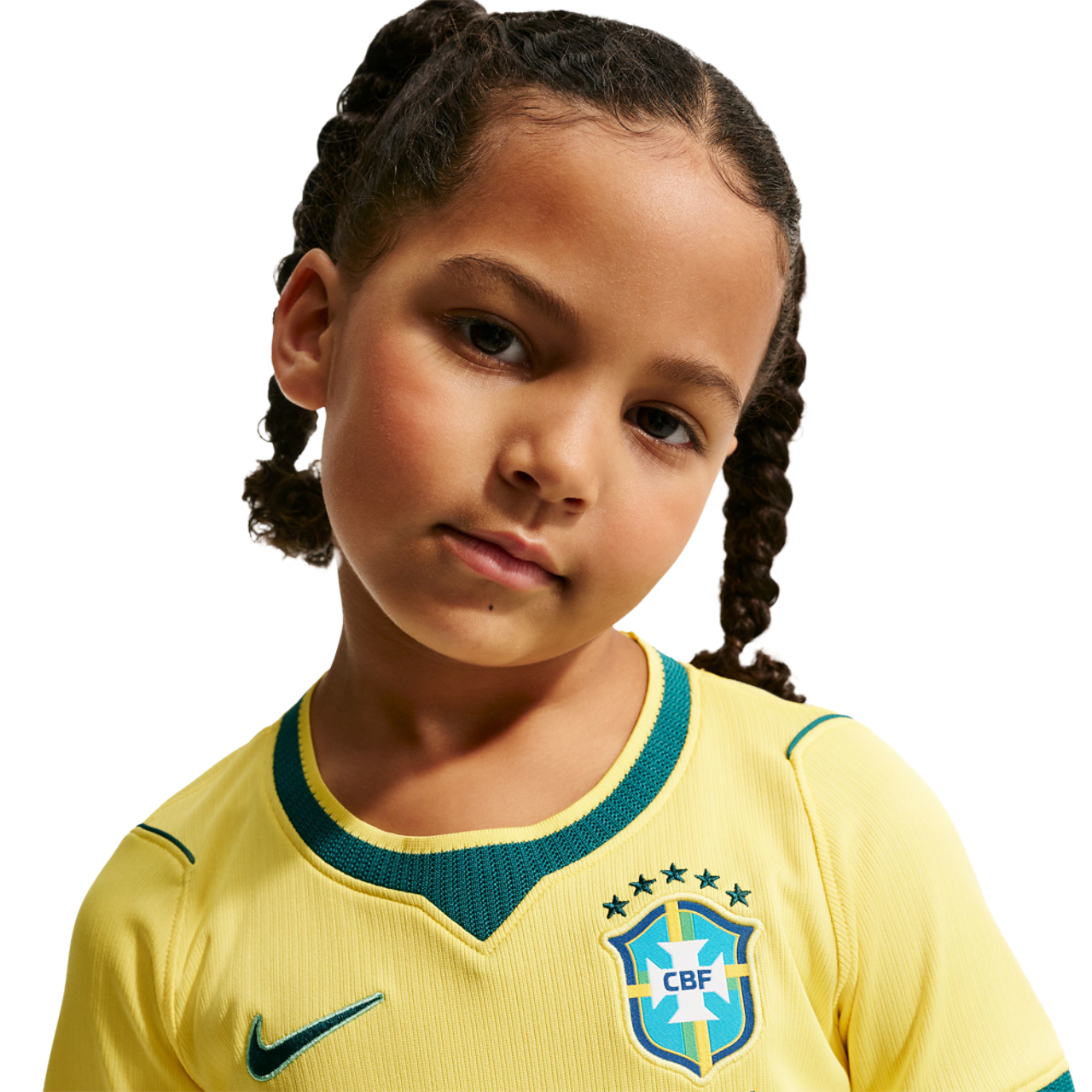 Nike Brasil Dri-Fit Stadium Home Kit  Image 3 of 8. Tap to open photo gallery.