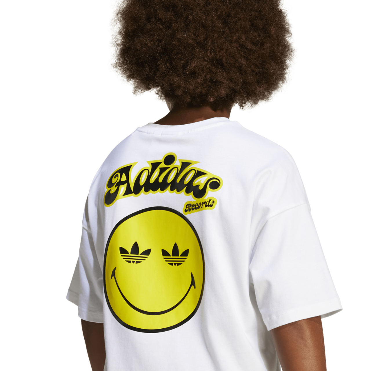 adidas Originals X Smiley World T-Shirt  Image 4 of 5. Tap to open photo gallery.