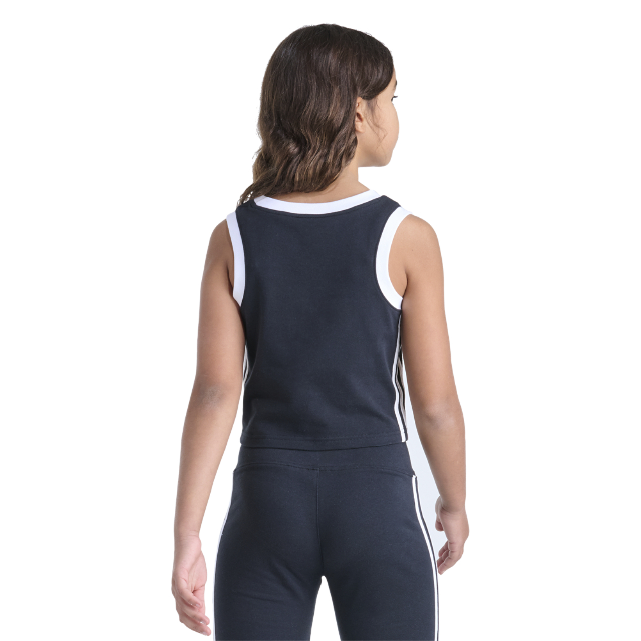 adidas 3 Stripe Cotton Tank  Image 2 of 4. Tap to open photo gallery.