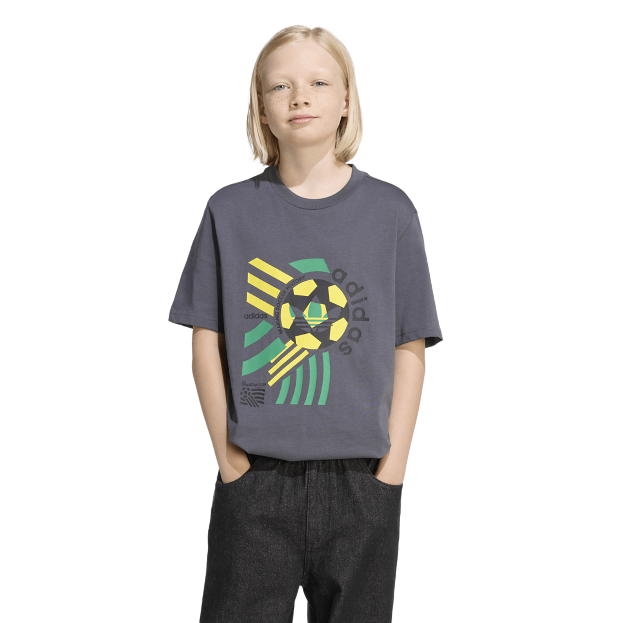adidas Lo Graphic T-Shirt  Image 1 of 5. Tap to open photo gallery.