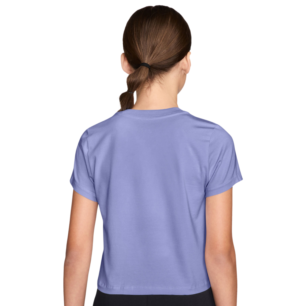 Nike Slim Mod Short Sleeve Crop T-Shirt  Image 2 of 3. Tap to open photo gallery.