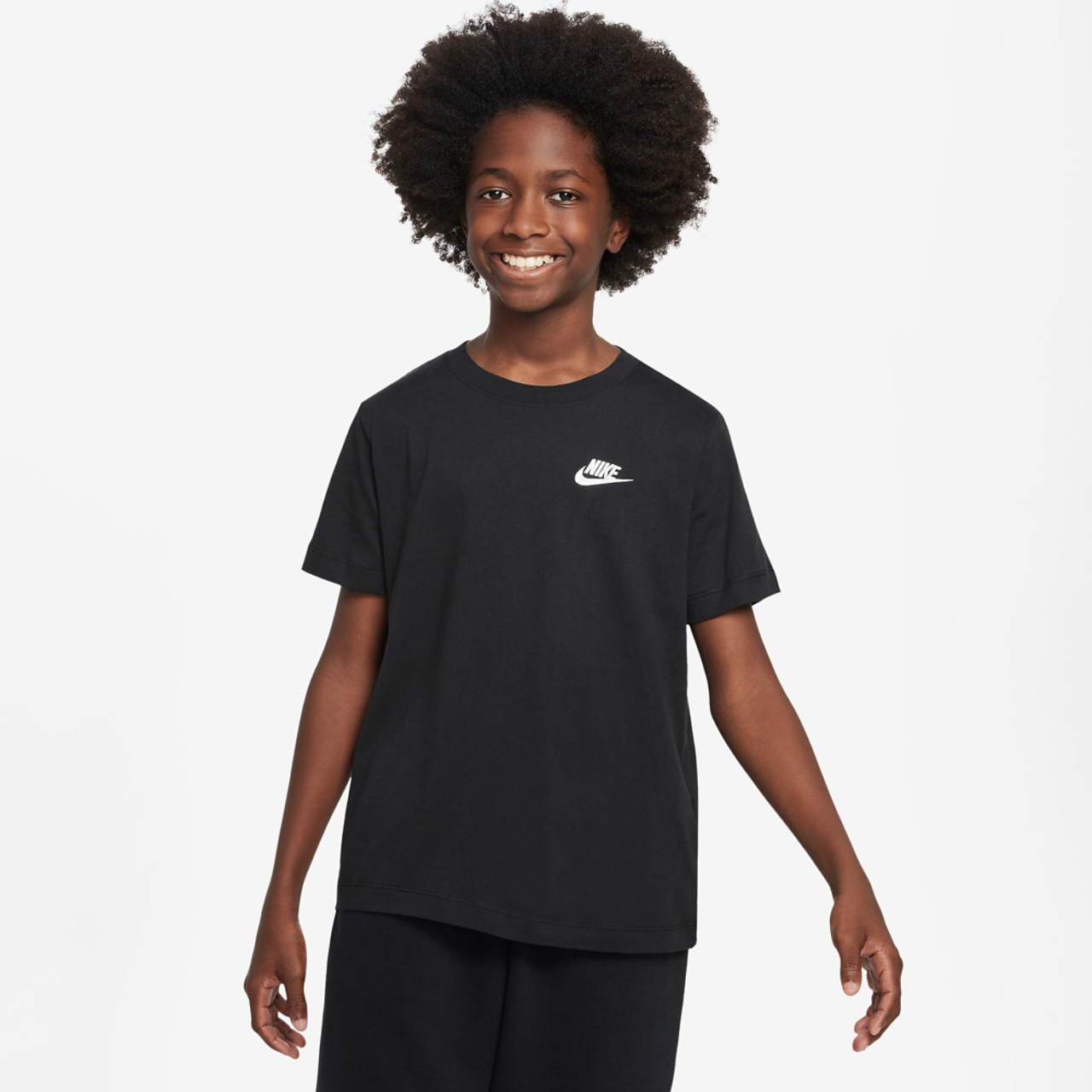 Nike NSW EMB Futura T-Shirt  Image 1 of 2. Tap to open photo gallery.