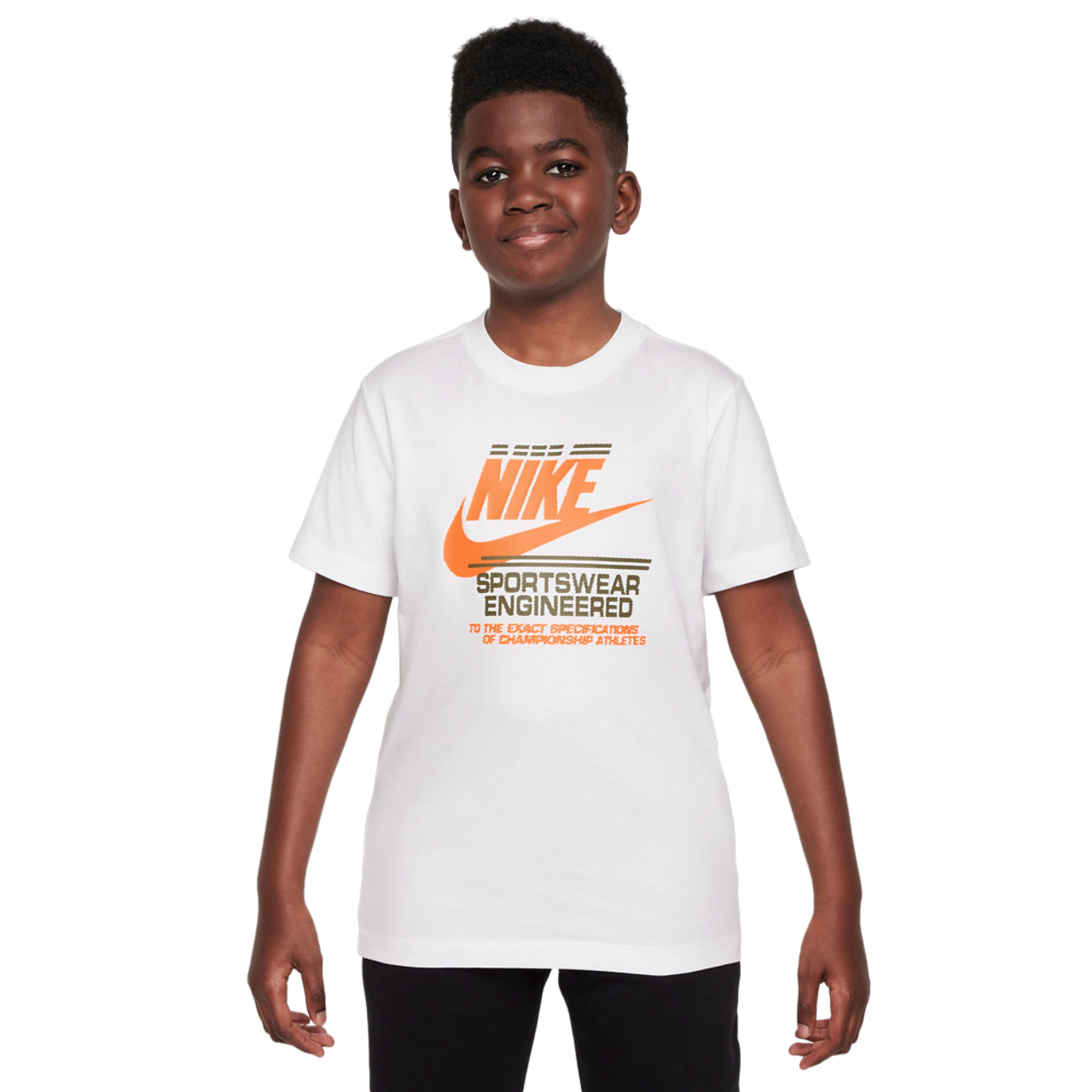 Nike Brandmark Futura T-Shirt  Image 1 of 3. Tap to open photo gallery.