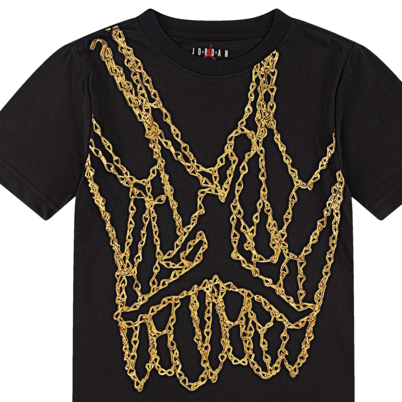 Jordan Haut à col ras du cou à manches courtes Jumpman Chain Image 3 de 4. Appuyez pour ouvrir la galerie de photos.