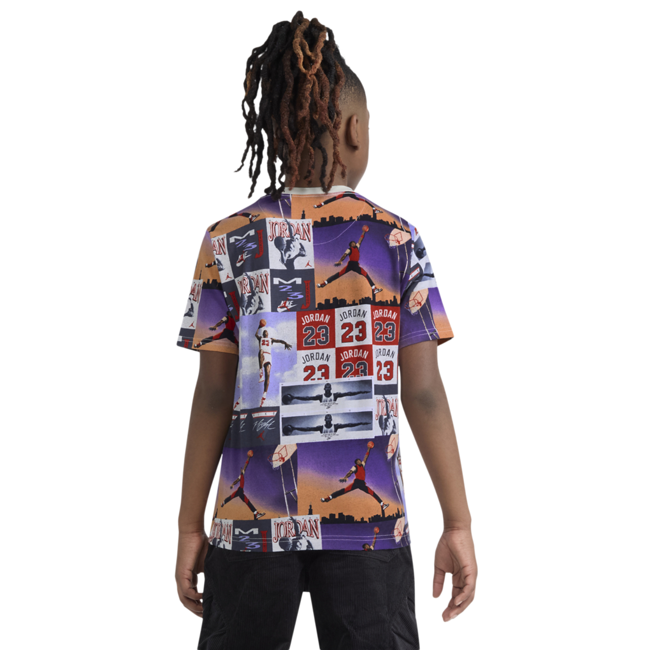 Jordan Posterized Air Short Sleeve T-Shirt  Image 2 of 6. Tap to open photo gallery.