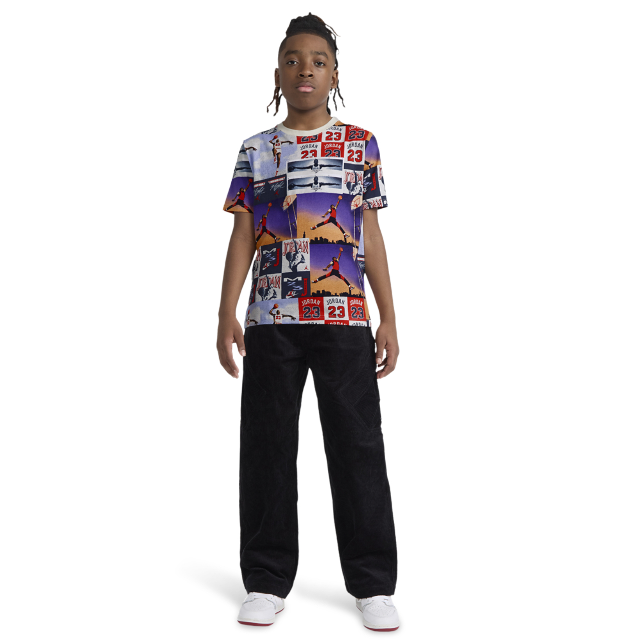Jordan Posterized Air Short Sleeve T-Shirt  Image 3 of 6. Tap to open photo gallery.
