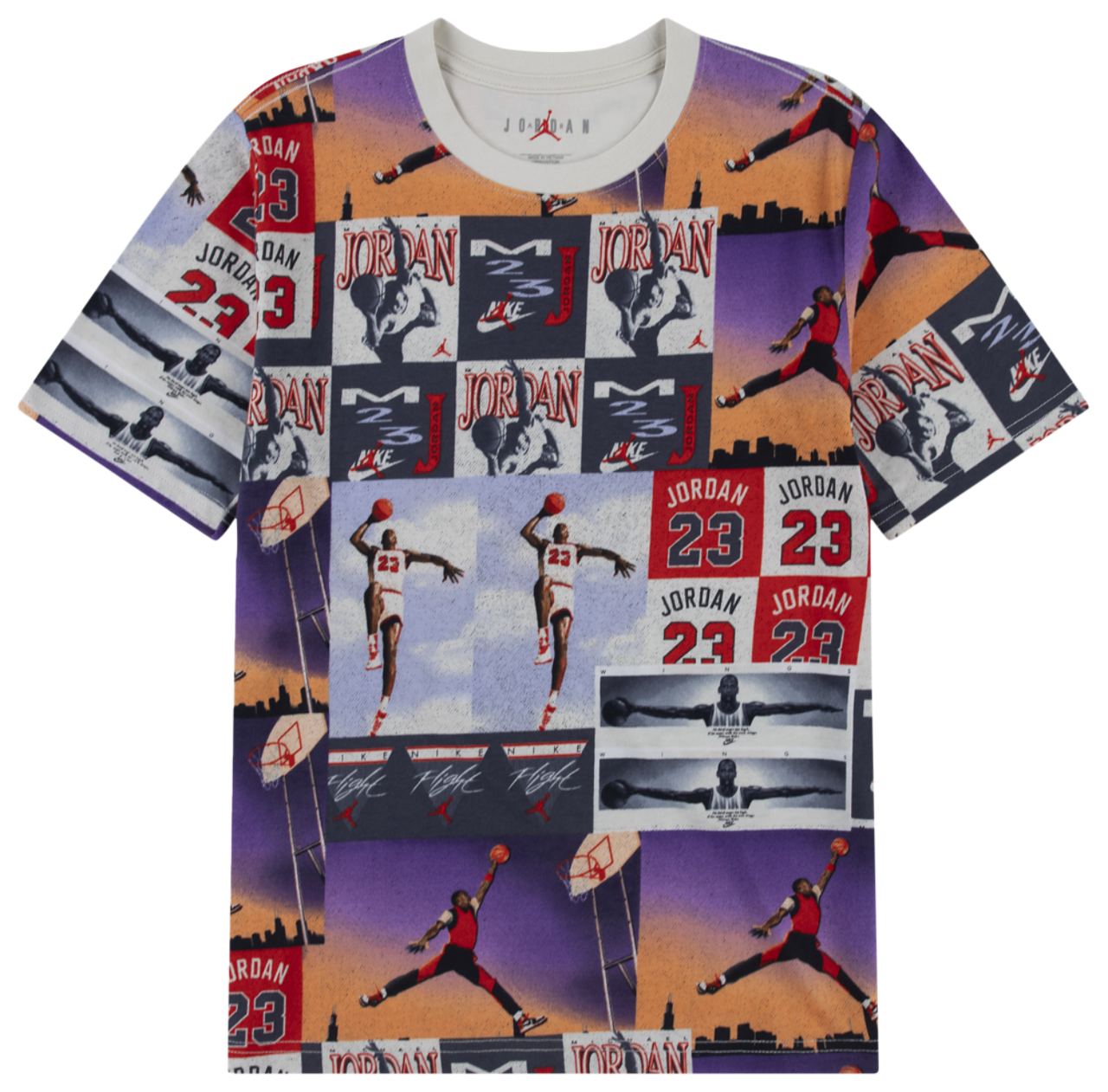 Jordan Posterized Air Short Sleeve T-Shirt  Image 4 of 6. Tap to open photo gallery.