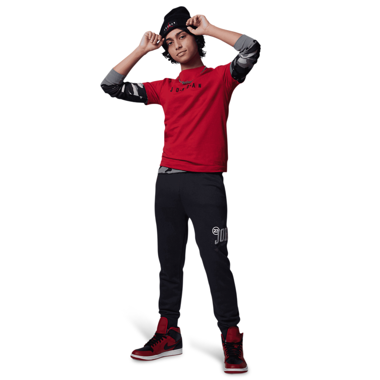 Jordan Wordmark Emblem Crew Image 4 de 8. Appuyez pour ouvrir la galerie de photos.