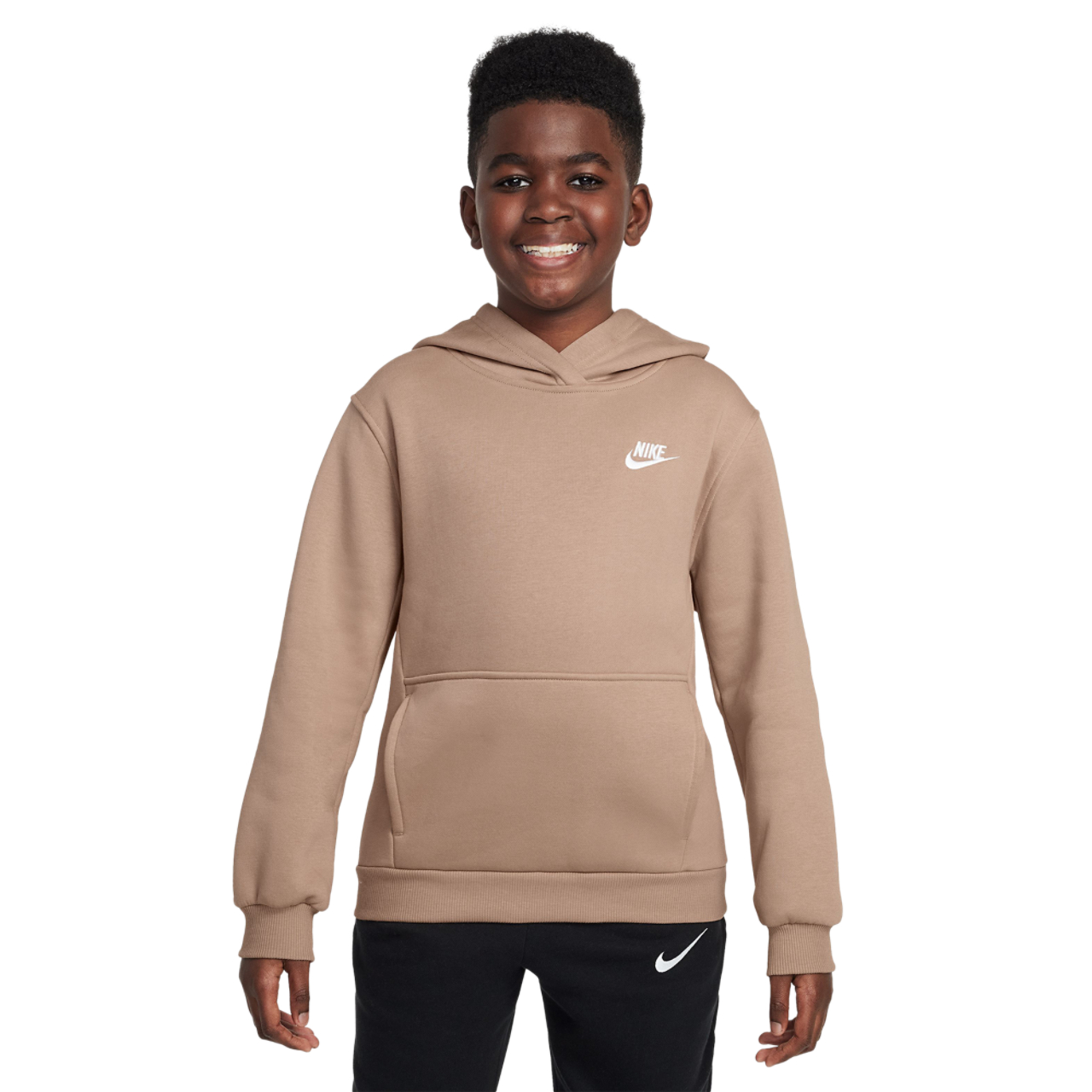 Nike NSW Club LBR Fleece Hoodie  Image 1 of 3. Tap to open photo gallery.