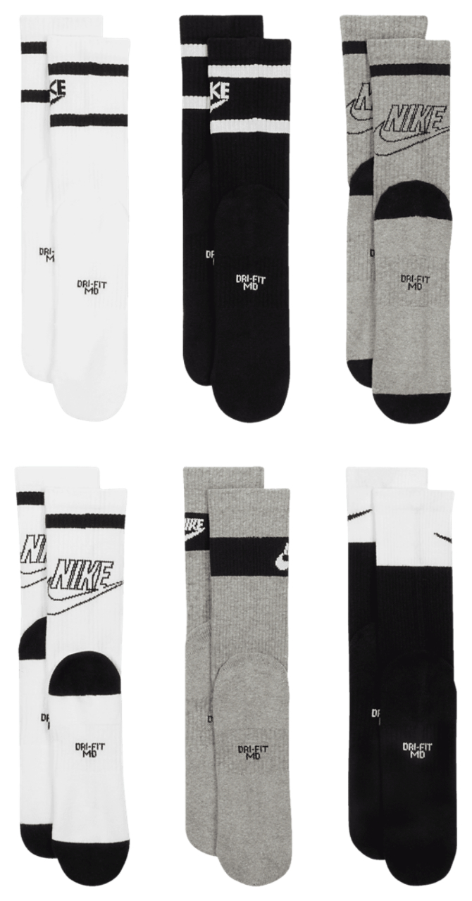 Nike Chaussettes GFX lot de 6 Image 4 de 5. Appuyez pour ouvrir la galerie de photos.