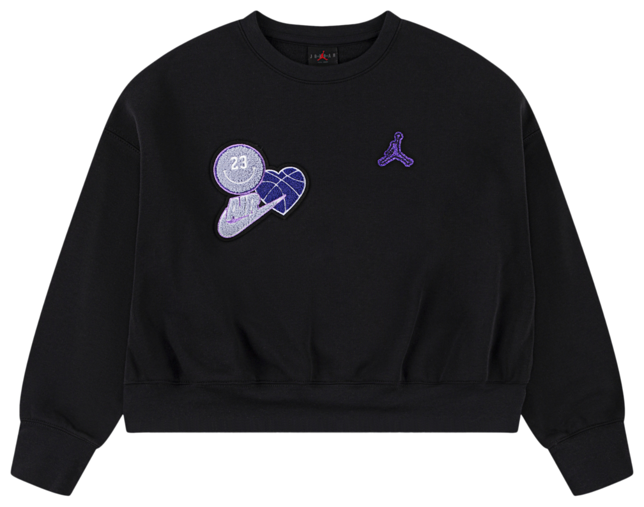 Jordan Blue Jeans & Bling Fleece Crew  Image 1 of 5. Tap to open photo gallery.
