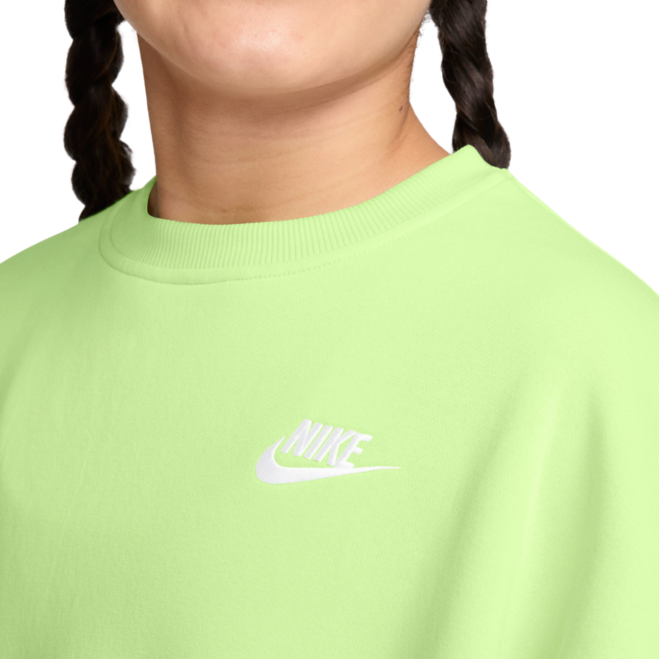 Nike NSW Club Fleece LBR Boxy Crew  Image 3 of 3. Tap to open photo gallery.