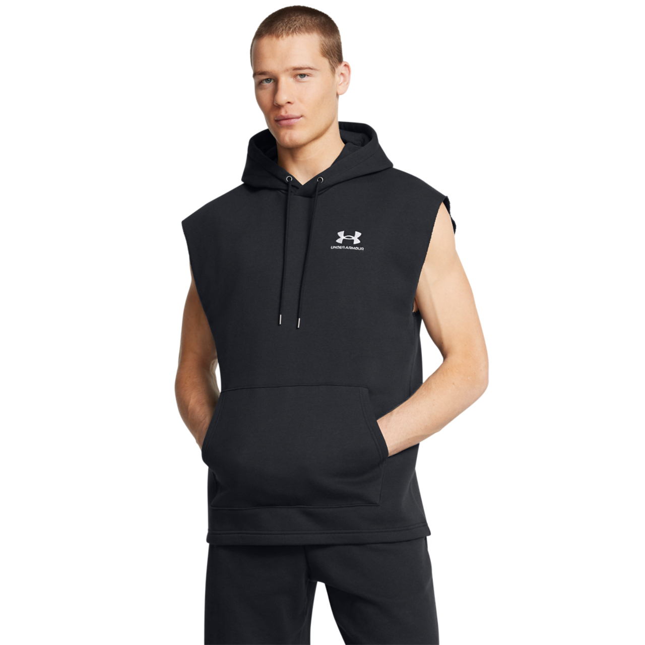 Under Armour Icon Fleece Sleeveless Hoodie Image 1 of 2. Tap to open photo gallery.