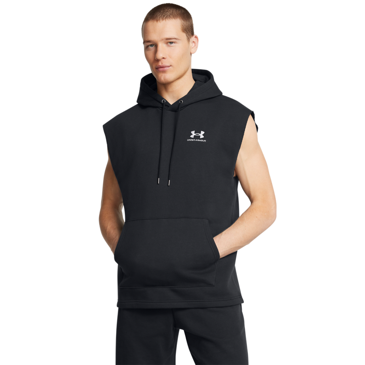 Under Armour Icon Fleece Sleeveless Hoodie Image 1 of 2. Tap to open photo gallery.
