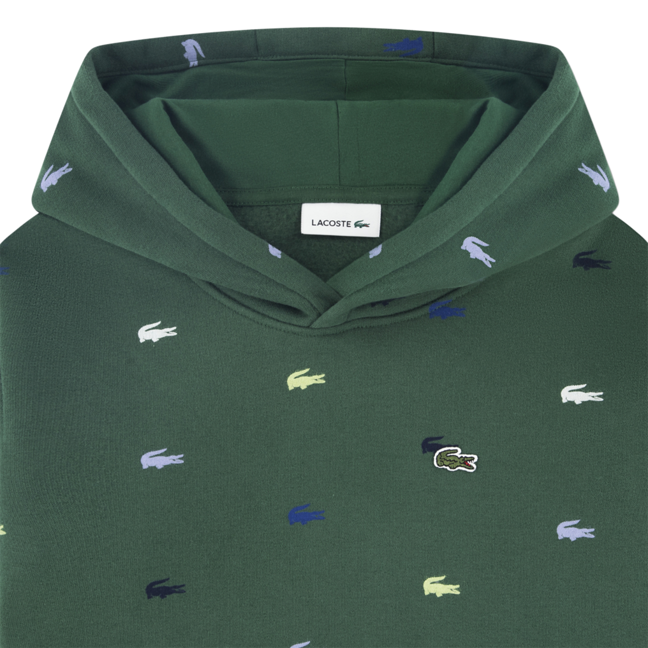 Lacoste Chandail à capuchon molletonné avec imprimé Image 6 de 6. Appuyez pour ouvrir la galerie de photos.
