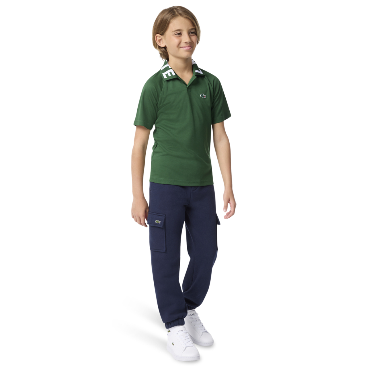 Lacoste Pantalon cargo en molleton Image 3 de 7. Appuyez pour ouvrir la galerie de photos.