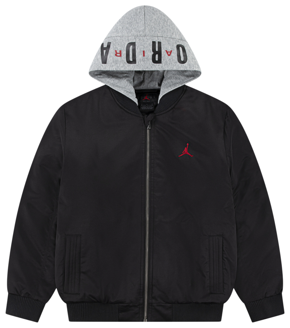 Jordan Big Logo Hooded Bomber Jacket  Image 1 of 4. Tap to open photo gallery.